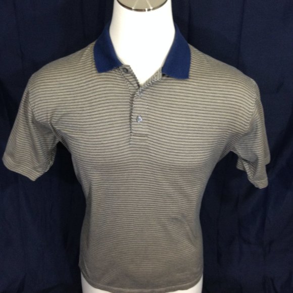 T.Harris Polo Shirt Size Large S/S Beige - Picture 4 of 8